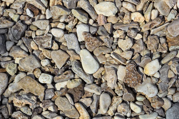 Természetes kő textúra. Folyami kavicsok háttér. Lemezterület másolása — Stock Fotó
