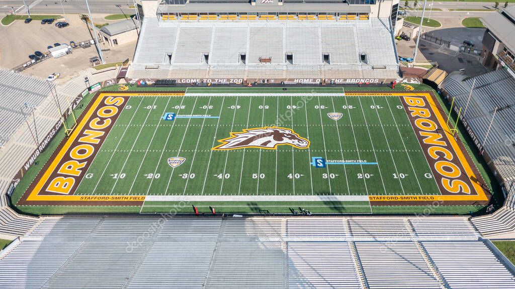 Kalamazoo, MI, USA - August 30, 2025: Waldo Stadium is home to the Western Michigan University Broncos football team, who compete in the Mid-American Conference (MAC).