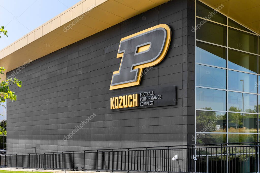 West Lafayette, IN, USA - July 29, 2025: Kozuch Football Performance Football is adjoined to Mollenkopf Athletic Center and includes locker rooms, weight rooms, sports medicine, etc.