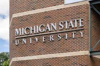 East Lansing, MI, ABD - 29 Ağustos 2025: Michigan Eyalet Üniversitesi 1855 yılında kurulan bir devlet araştırma üniversitesidir..