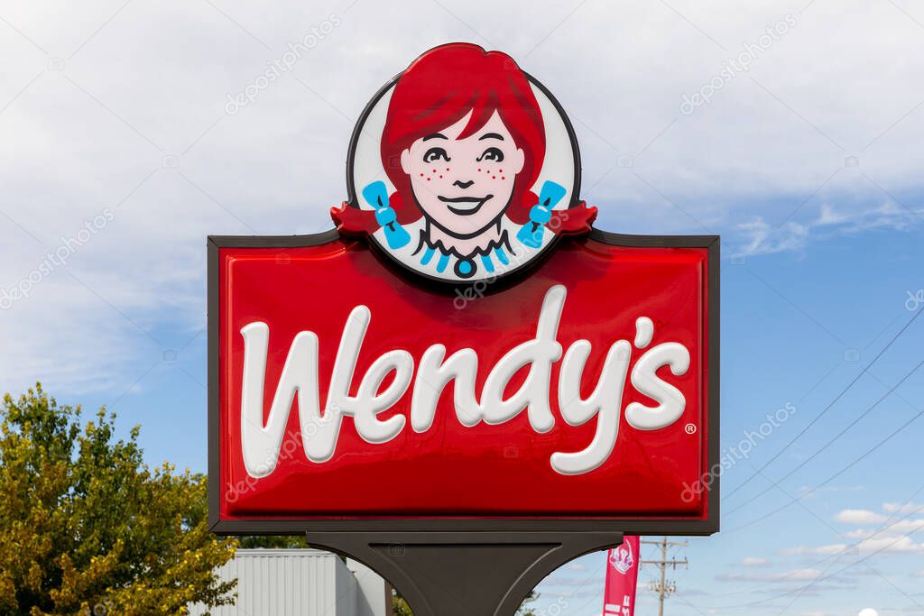 Grand Rapids, MI, USA - August 29, 2025: Wendy's is an American fast food restaurant chain that was established in 1969 by Dave Thomas.
