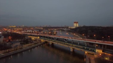 Moskova cityscape panorama geceleri