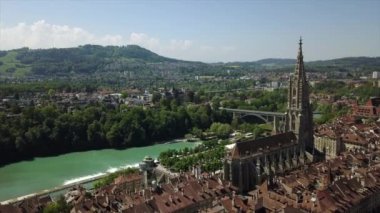 4 k Bern görüntüleri cityscape panorama, İsviçre  