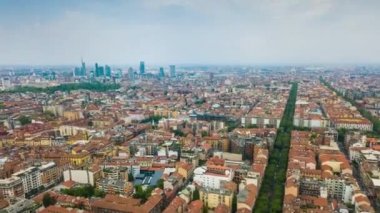 4 k Milan görüntüleri cityscape panorama adlı gündüz, İtalya