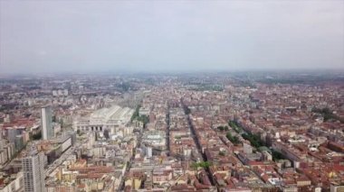 4 k Milan görüntüleri cityscape panorama adlı gündüz, İtalya