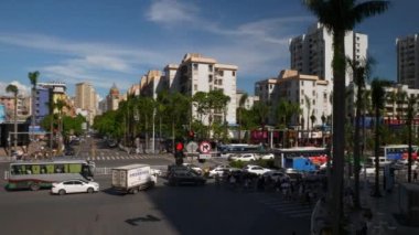 Zhuhai Rating cityscape hava panorama 4k Çin