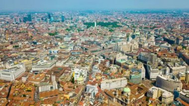4 k Milan görüntüleri cityscape panorama adlı gündüz, İtalya