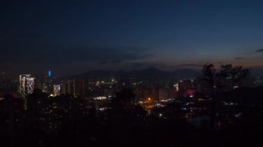 Zhuhai cityscape hava panorama 4k Çin