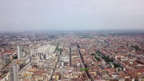 Materiał Filmowy Milan Gród Panorama Czasie Dnia Włochy — Wideo stockowe