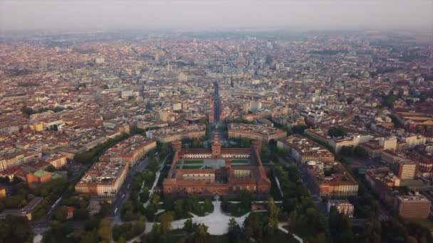 Beelden Van Milaan Stadsgezicht Panorama Moment Van Dag Italië — Stockvideo