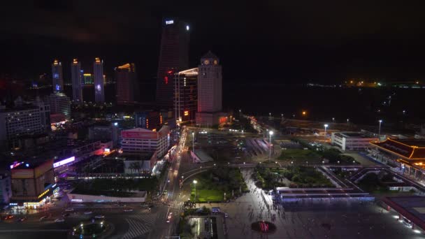 Zhuhai Stadsgezicht Luchtfoto Panorama China — Stockvideo