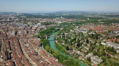 4 k Bern görüntüleri cityscape panorama, İsviçre  