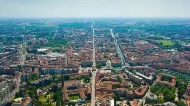 4 k Milan görüntüleri cityscape panorama adlı gündüz, İtalya