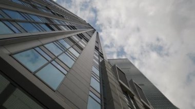Gün zaman guangzhou gökyüzü hava panorama. 4 k görüntüleri Çin