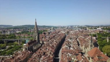 4 k Bern görüntüleri cityscape panorama, İsviçre  