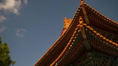 Zhuhai city gongbei giriş kapısı kare panorama 4k timelapse Çin