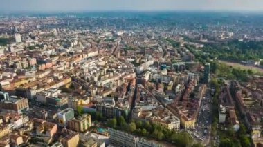 4 k Milan görüntüleri cityscape panorama adlı gündüz, İtalya