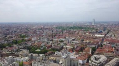 4 k Milan görüntüleri cityscape panorama adlı gündüz, İtalya