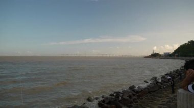 4 k cityscape görüntüleri Zhuhai City, Çin