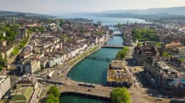 Zürih cityscape panorama