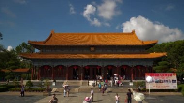 Zhuhai şehir sokak Kavşak hava panorama 4k görüntüleri