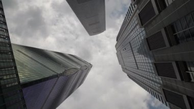 Gün zaman guangzhou gökyüzü hava panorama. 4 k görüntüleri Çin
