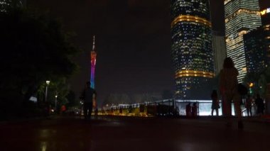 Guangzhou - Ocak 4: Guangzhou Canton Tv Kulesi, Guangzhou, Çin. Guangzhou Canton Tv astronomik ve Çin'deki en yüksek kulesi gezi Kulesi renkli sahne