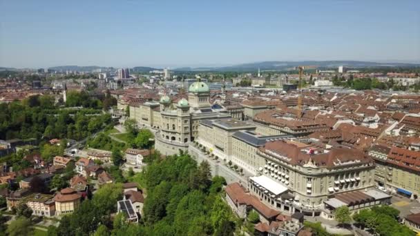 Footage Bern Cityscape Panorama Switzerland — Stock Video