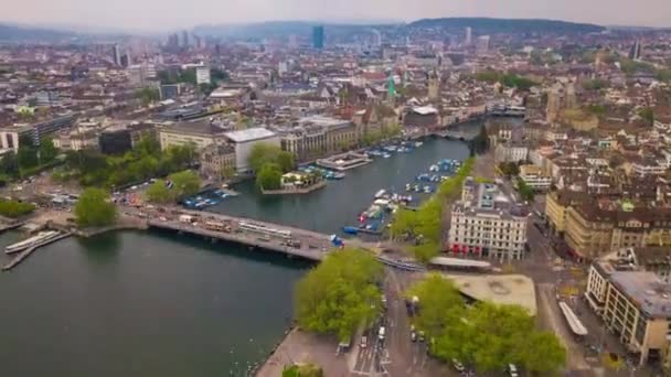 Zürich városkép panoráma — Stock videók