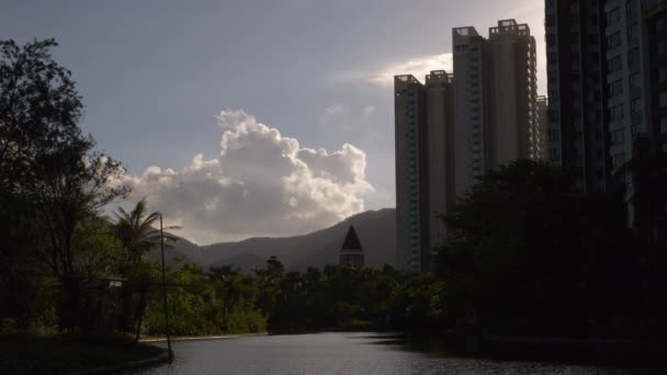 Zhuhai City Antenowe Panorama Chiny — Wideo stockowe