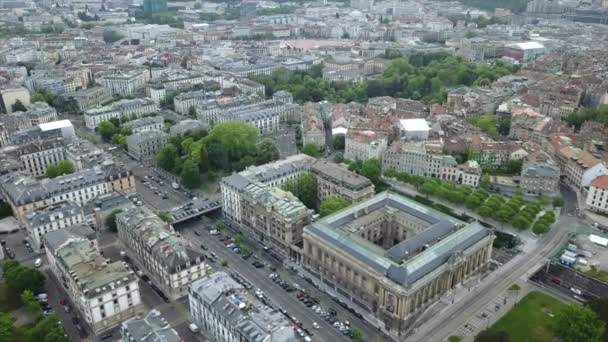 Záběry Panorama Ženevského Města Švýcarsko — Stock video