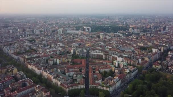 Кадри Мілан Міський Пейзаж Панорама Денний Час Італія — стокове відео