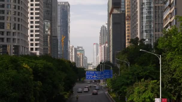 Воздушная Панорама Индустриального Города Гуанчжоу Отснятый Материал Китай — стоковое видео