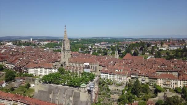 Film Bern Stadsbilden Panorama Schweiz — Stockvideo