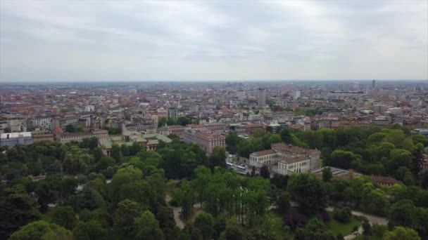 Felvételeket Milánói Városkép Panoráma Nappali Olaszország — Stock videók