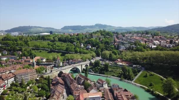 Felvételeket Bern Városkép Panorama Svájc — Stock videók