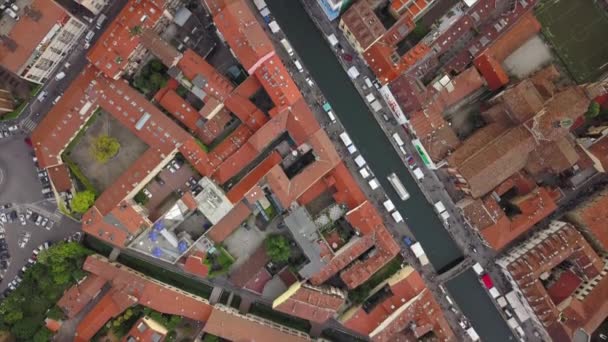 Imagini Din Panorama Orașului Milano Timpul Zilei Italia — Videoclip de stoc