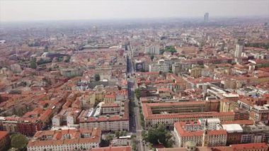4 k Milan görüntüleri cityscape panorama adlı gündüz, İtalya