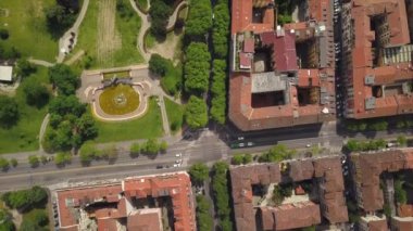 4 k Milan görüntüleri cityscape panorama adlı gündüz, İtalya