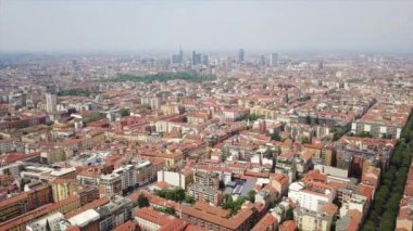 4 k Milan görüntüleri cityscape panorama adlı gündüz, İtalya