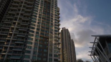 Zhuhai city hava panorama 4k Çin 