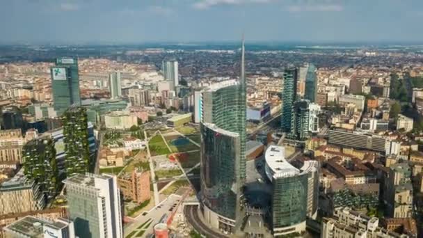 Imágenes Del Panorama Urbano Milán Durante Día Italia — Vídeo de stock