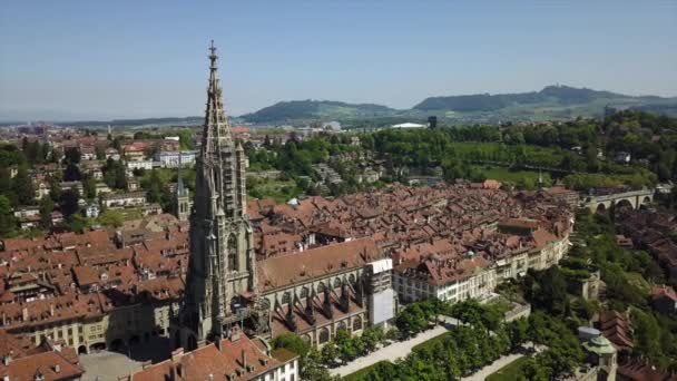 Bern Görüntüleri Cityscape Panorama Sviçre — Stok video