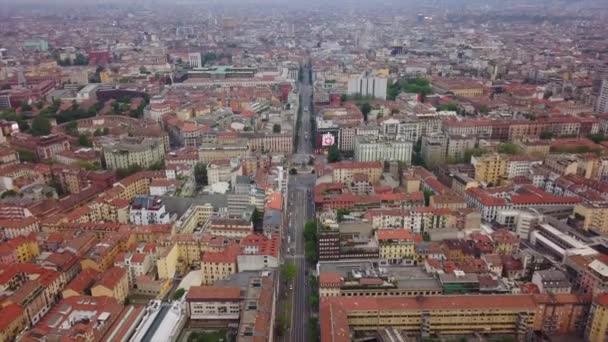 Footage Milan Cityscape Panorama Day Time Italy — Stock Video