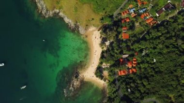 Phuket Adası Buda dağ günbatımı panorama 4k zaman atlamalı Tayland