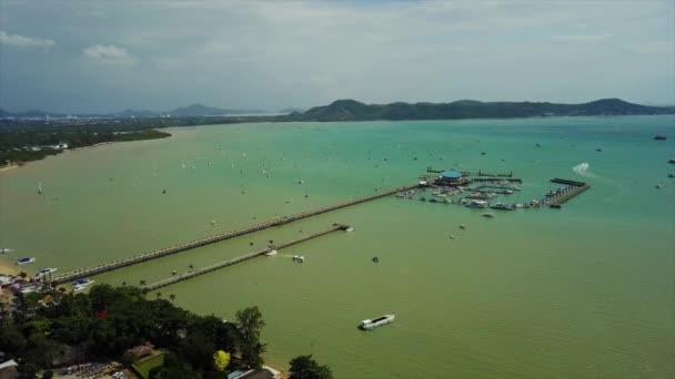 Isla James Bond Atardecer Phang Nga Phuket Tailandia — Vídeos de Stock