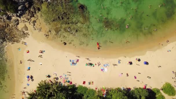 Panorama Della Famosa Spiaggia Balneare Phuket Island Filmati — Video Stock