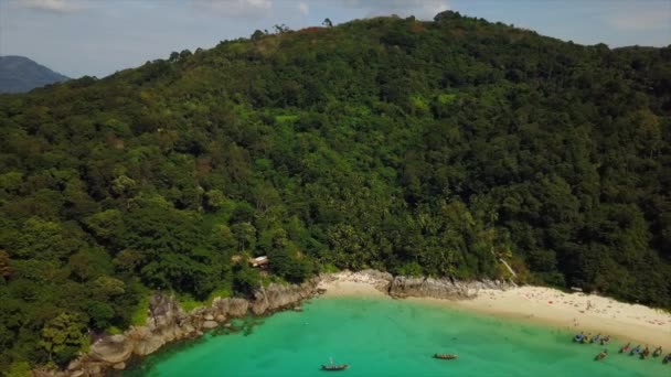 Isla James Bond Atardecer Phang Nga Phuket Tailandia — Vídeos de Stock