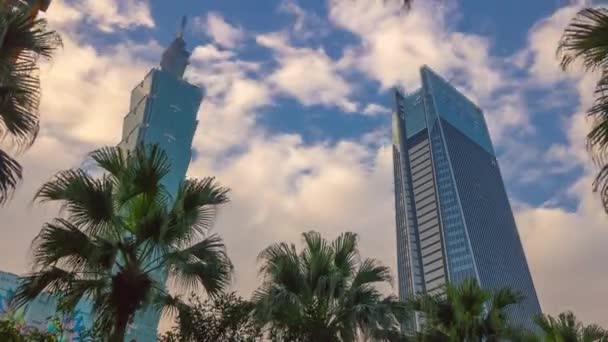 Paisaje Urbano Taipei Con Panorama Rascacielos Material Archivo China — Vídeo de stock