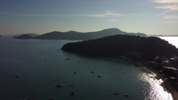 James Bond Adası Nda Günbatımı Phang Nga Phuket Tayland — Stok video